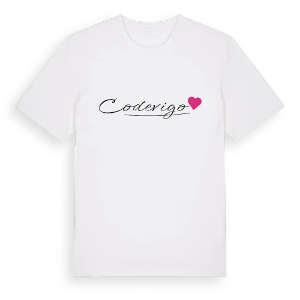 Codevigo hjärta t-shirt – ekologisk bomull t-shirt från Pinshirt