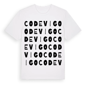 Codevigo ordlek t-shirt – ekologisk bomull t-shirt från Pinshirt