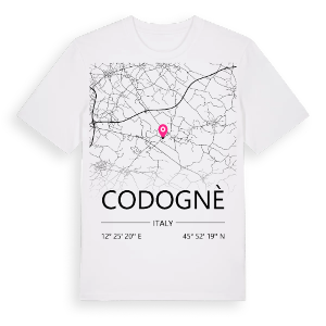 Codognè karta t-shirt – ekologisk bomull t-shirt från Pinshirt