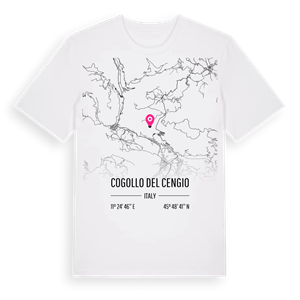 Cogollo del Cengio karta t-shirt – ekologisk bomull t-shirt från Pinshirt