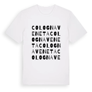 Cologna Veneta ordlek t-shirt – ekologisk bomull t-shirt från Pinshirt