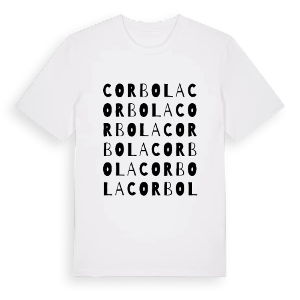 Corbola ordlek t-shirt – ekologisk bomull t-shirt från Pinshirt