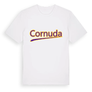 Cornuda baseball t-shirt – ekologisk bomull t-shirt från Pinshirt