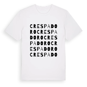 Crespadoro ordlek t-shirt – ekologisk bomull t-shirt från Pinshirt