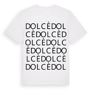Dolcè ordlek t-shirt – ekologisk bomull t-shirt från Pinshirt