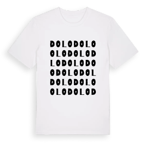 Dolo ordlek t-shirt – ekologisk bomull t-shirt från Pinshirt