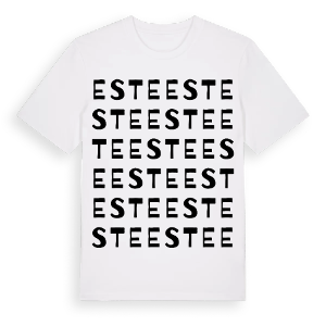 Este ordlek t-shirt – ekologisk bomull t-shirt från Pinshirt