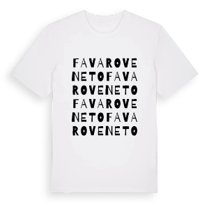 Favaro Veneto ordlek t-shirt – ekologisk bomull t-shirt från Pinshirt