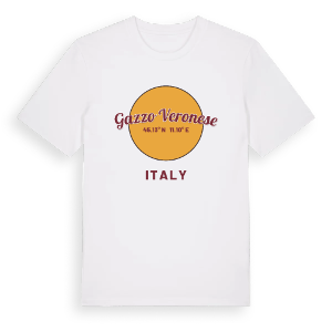 Gazzo Veronese cirkel t-shirt – ekologisk bomull t-shirt från Pinshirt