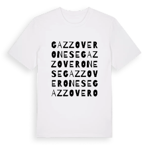 Gazzo Veronese ordlek t-shirt – ekologisk bomull t-shirt från Pinshirt