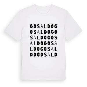 Gosaldo ordlek t-shirt – ekologisk bomull t-shirt från Pinshirt