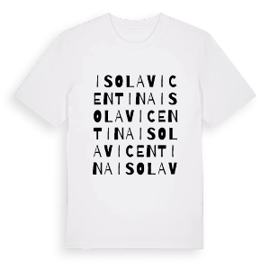 Isola Vicentina ordlek t-shirt – ekologisk bomull t-shirt från Pinshirt