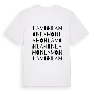 Lamon ordlek t-shirt – ekologisk bomull t-shirt från Pinshirt