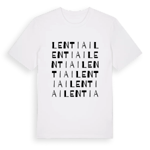Lentiai ordlek t-shirt – ekologisk bomull t-shirt från Pinshirt