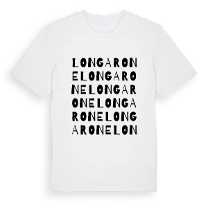 Longarone ordlek t-shirt – ekologisk bomull t-shirt från Pinshirt