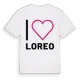 Jag älskar Loreo t-shirt stort tryck