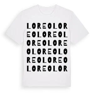 Loreo ordlek t-shirt – ekologisk bomull t-shirt från Pinshirt