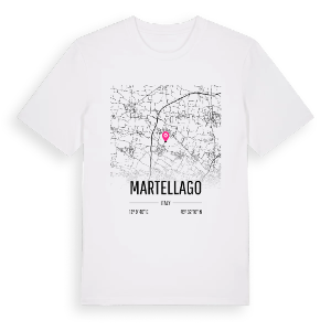 Martellago karta t-shirt – ekologisk bomull t-shirt från Pinshirt