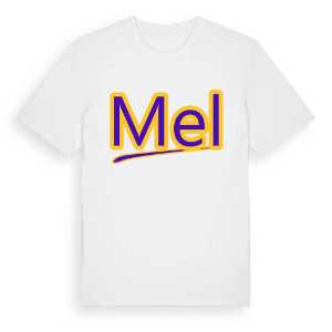 Mel baseball t-shirt – ekologisk bomull t-shirt från Pinshirt