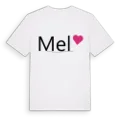 Mel hjärta t-shirt