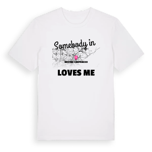 Någon i Mestre-Carpenedo älskar mig t-shirt – ekologisk bomull t-shirt från Pinshirt