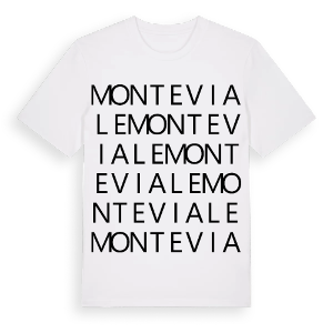Monteviale ordlek t-shirt – ekologisk bomull t-shirt från Pinshirt
