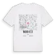 Nord-Est karta t-shirt
