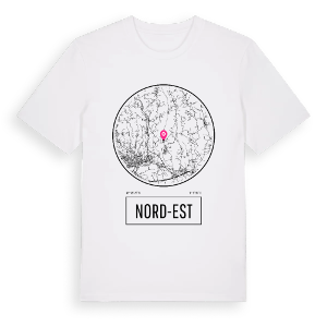 Nord-Est t-shirt – ekologisk bomull t-shirt från Pinshirt
