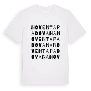 Noventa Padovana ordlek t-shirt – ekologisk bomull t-shirt från Pinshirt