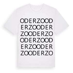 Oderzo ordlek t-shirt – ekologisk bomull t-shirt från Pinshirt