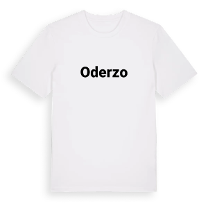 Oderzo fetstil t-shirt – ekologisk bomull t-shirt från Pinshirt