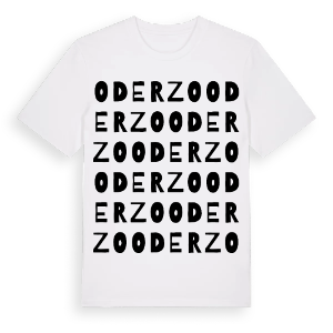 Oderzo ordlek t-shirt – ekologisk bomull t-shirt från Pinshirt