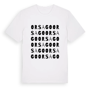 Orsago ordlek t-shirt – ekologisk bomull t-shirt från Pinshirt