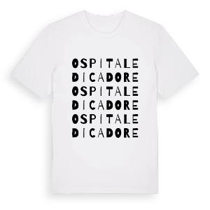 Ospitale di Cadore ordlek t-shirt – ekologisk bomull t-shirt från Pinshirt