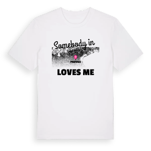 Någon i Padova älskar mig t-shirt – ekologisk bomull t-shirt från Pinshirt