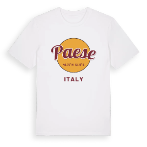 Paese cirkel t-shirt – ekologisk bomull t-shirt från Pinshirt
