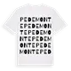 Pedemonte ordlek t-shirt