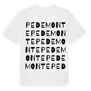 Pedemonte ordlek t-shirt – ekologisk bomull t-shirt från Pinshirt