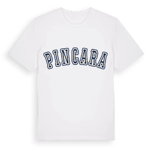 Pincara college t-shirt – ekologisk bomull t-shirt från Pinshirt