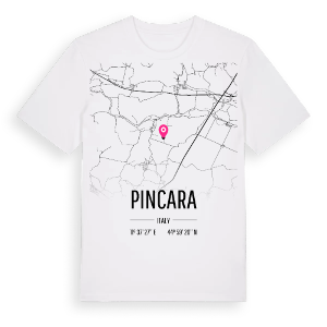 Pincara karta t-shirt – ekologisk bomull t-shirt från Pinshirt
