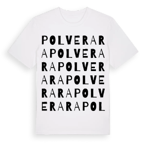 Polverara ordlek t-shirt – ekologisk bomull t-shirt från Pinshirt