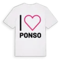 Jag älskar Ponso t-shirt stort tryck