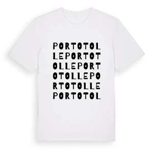 Porto Tolle ordlek t-shirt – ekologisk bomull t-shirt från Pinshirt