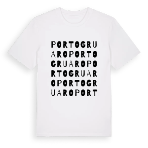 Portogruaro ordlek t-shirt – ekologisk bomull t-shirt från Pinshirt