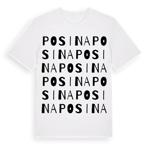 Posina ordlek t-shirt – ekologisk bomull t-shirt från Pinshirt