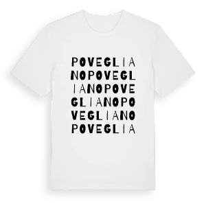 Povegliano ordlek t-shirt – ekologisk bomull t-shirt från Pinshirt