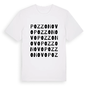 Pozzonovo ordlek t-shirt – ekologisk bomull t-shirt från Pinshirt