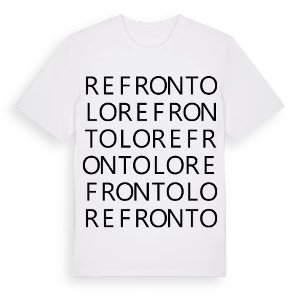 Refrontolo ordlek t-shirt – ekologisk bomull t-shirt från Pinshirt