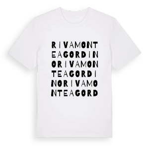 Rivamonte Agordino ordlek t-shirt – ekologisk bomull t-shirt från Pinshirt