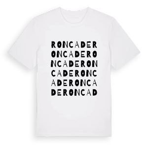 Roncade ordlek t-shirt – ekologisk bomull t-shirt från Pinshirt